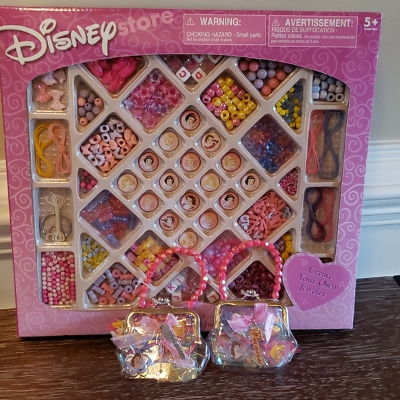 Disney Other - 💖HP💖 Vintage! Rare!  Disney Store Princess Bead Kit & 2 Coin Purse w/pony O's